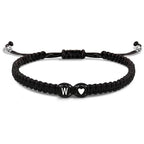 Brazalete trenzado inicial w