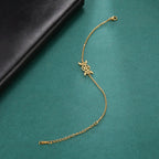 Pulsera Triple Luna Hechicería Pulsera Wiccan oro