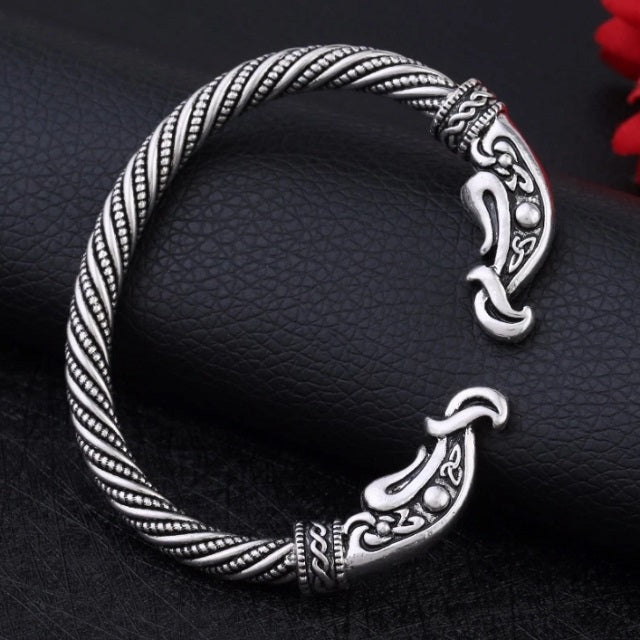 Brazalete Vikingo Ragnar Plata