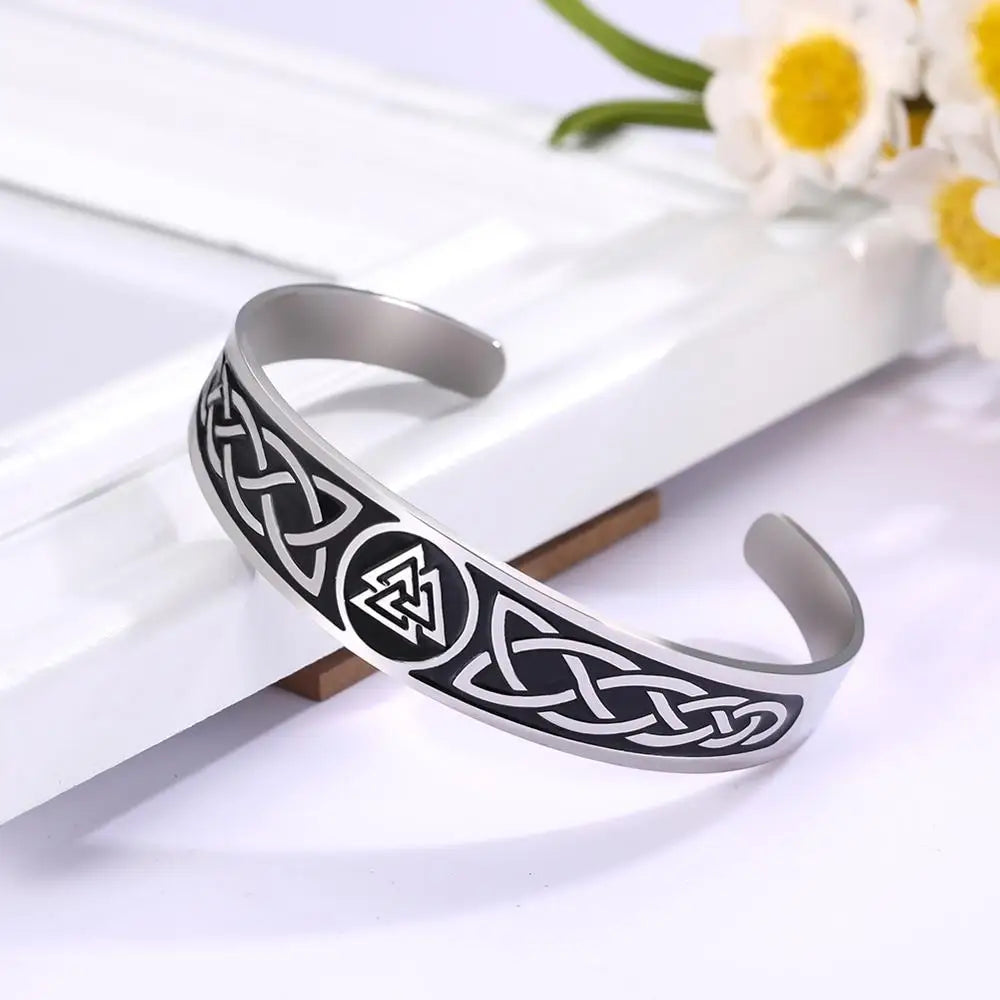 Pulsera vikinga Valknut ajustable 