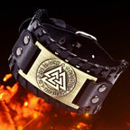 Pulsera Vikinga Valknut negra