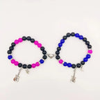 Pulseras para Parejas Guitarra Gourmette Magnética