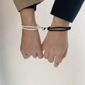 Pulseras para Parejas de Amigos Pulsera de Esclava Corazón Magnético