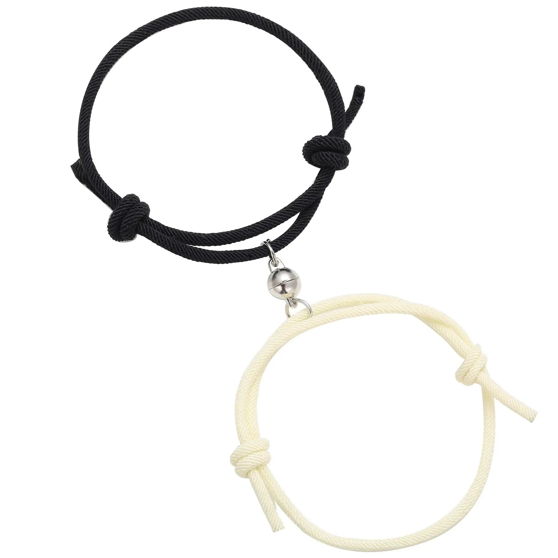 Pulseras para Parejas de Amigos Pulsera de Esclava Corazón Magnético 6