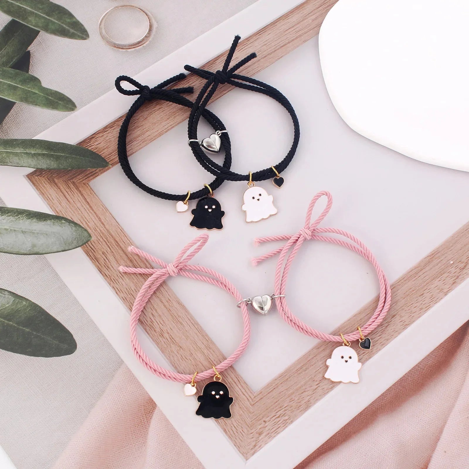 Pulseras para Parejas de Amigos Gourmette Fantasmas 3