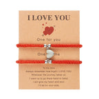 Pulseras para Parejas de Amigos Gourmette Románticas