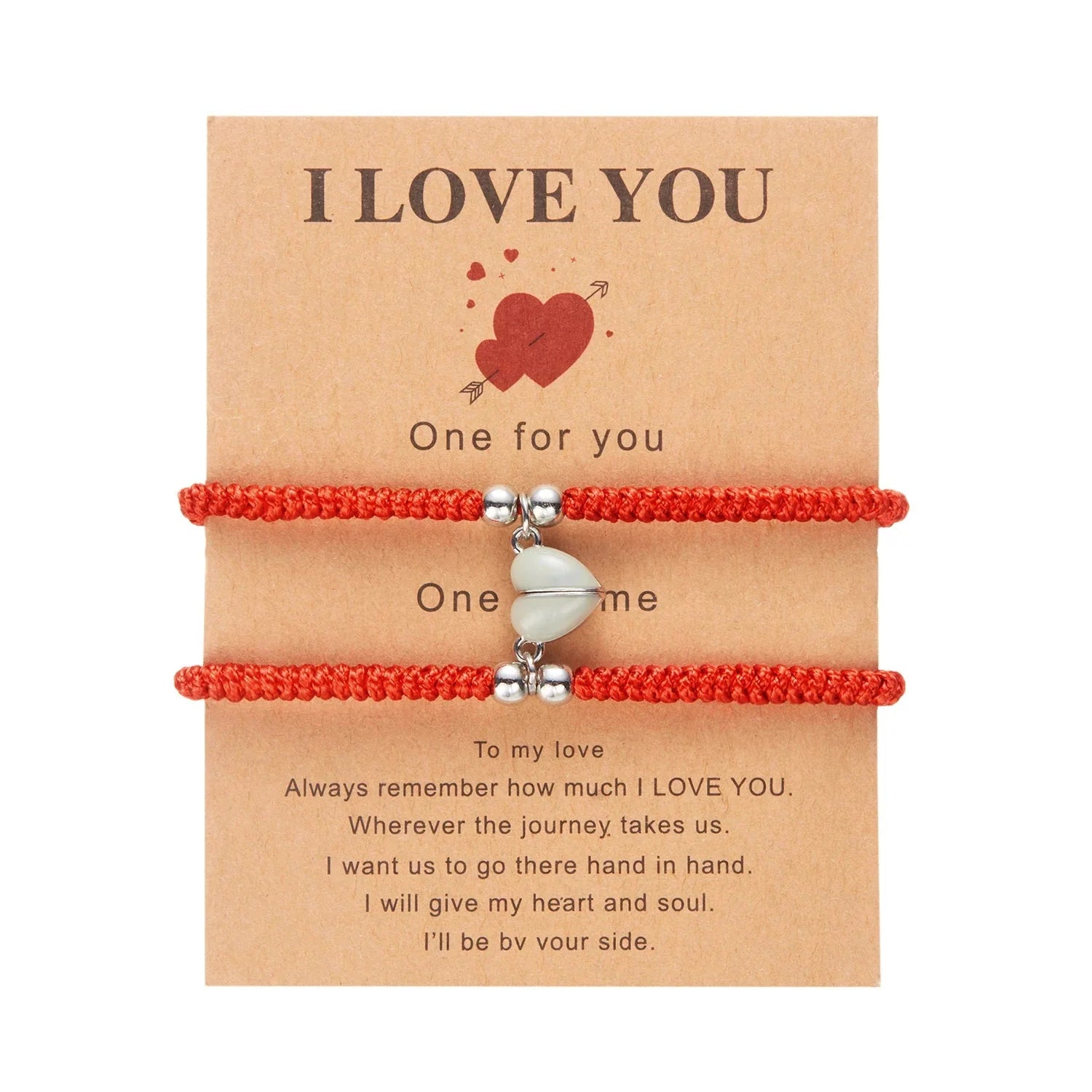 Pulseras para Parejas de Amigos Gourmette Románticas