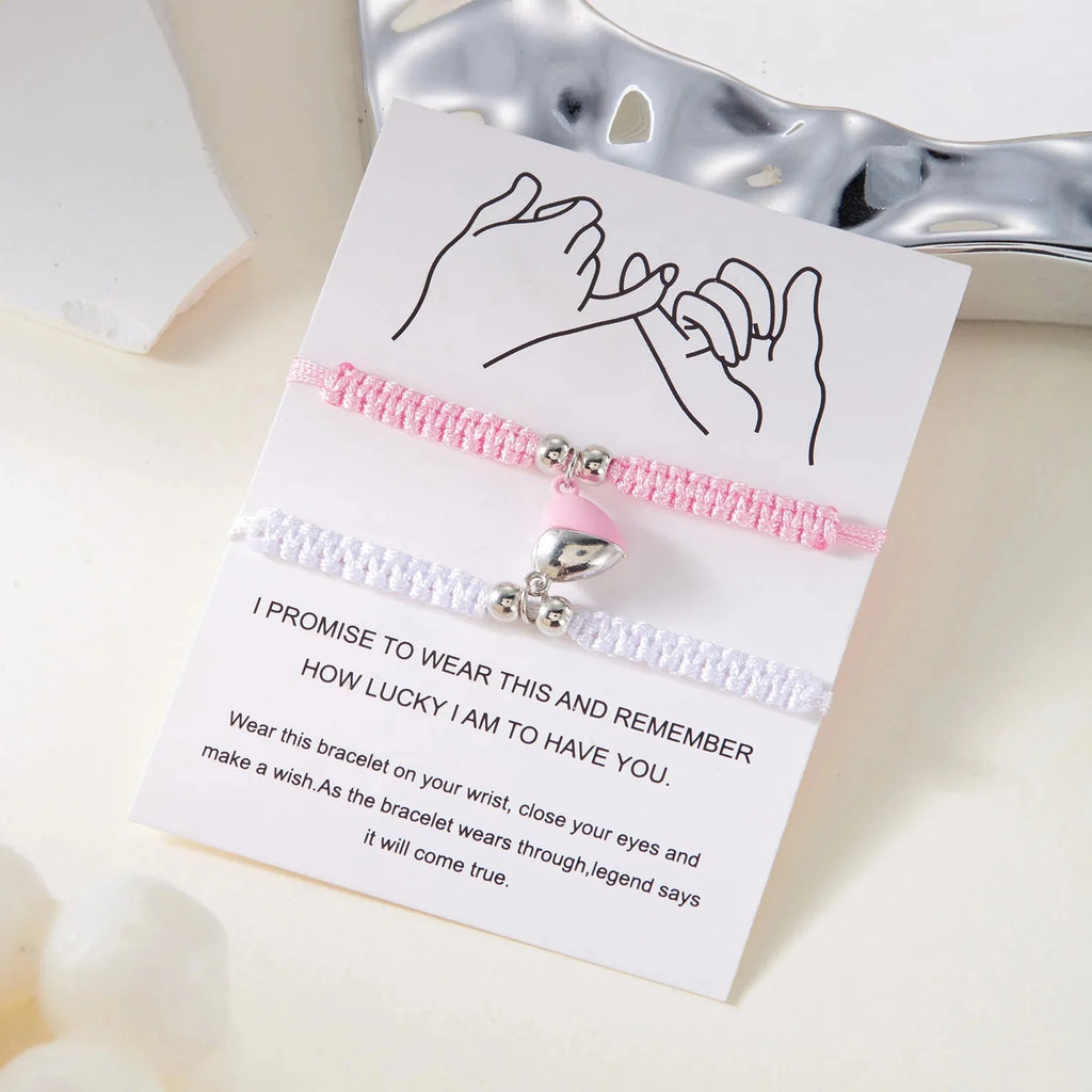 Pulseras para Parejas de Amigos Gourmette Románticas