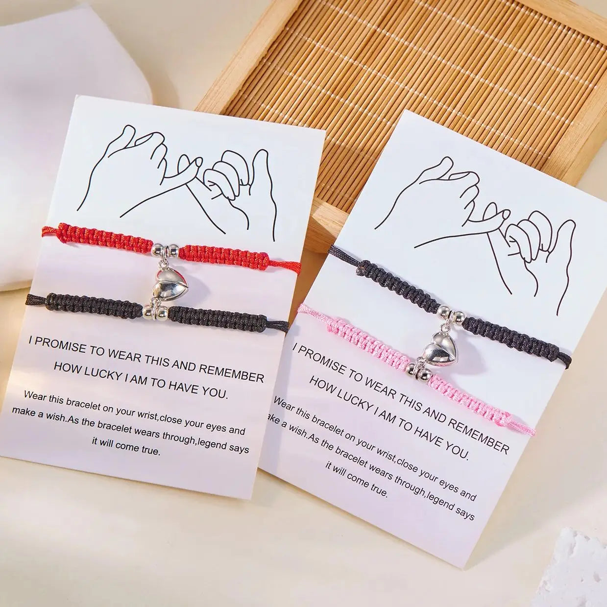 Pulseras para Parejas de Amigos Gourmette Románticas
