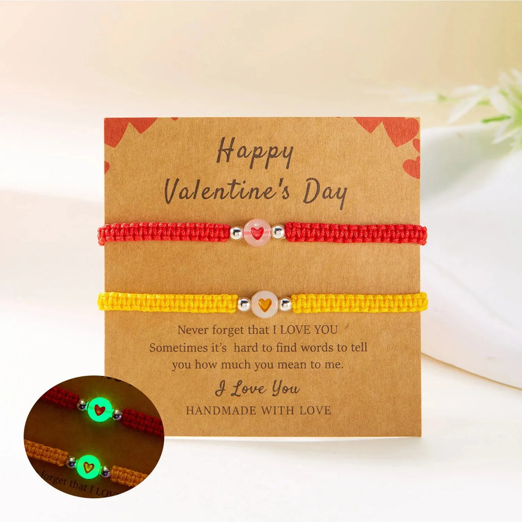 Pulseras para Parejas de Amigos Gourmette Románticas