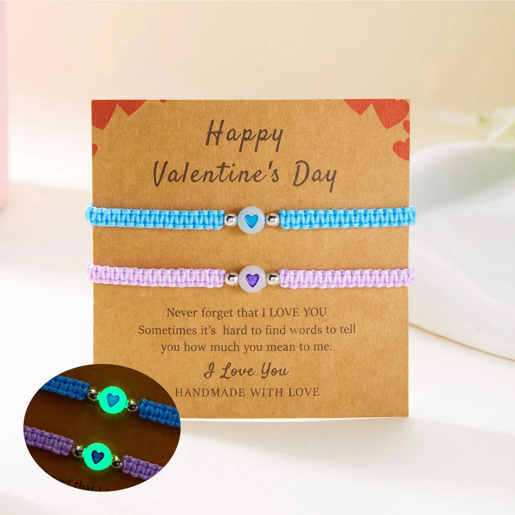 Pulseras para Parejas de Amigos Gourmette Románticas