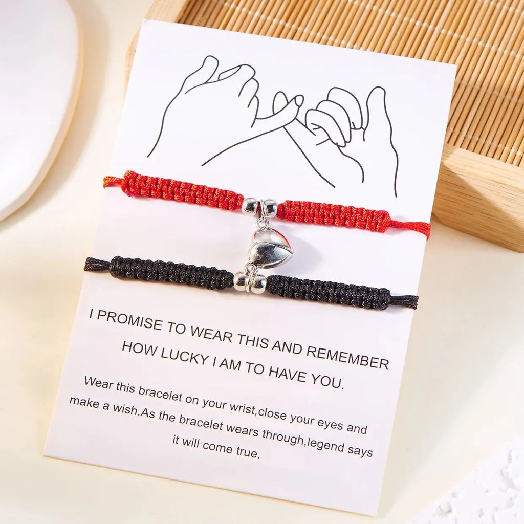 Pulseras para Parejas de Amigos Gourmette Románticas