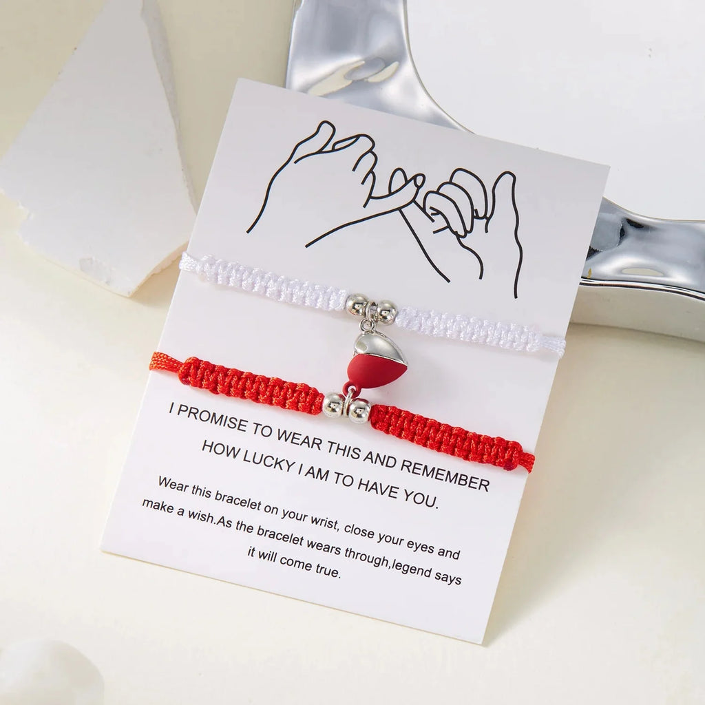 Pulseras para Parejas de Amigos Gourmette Románticas