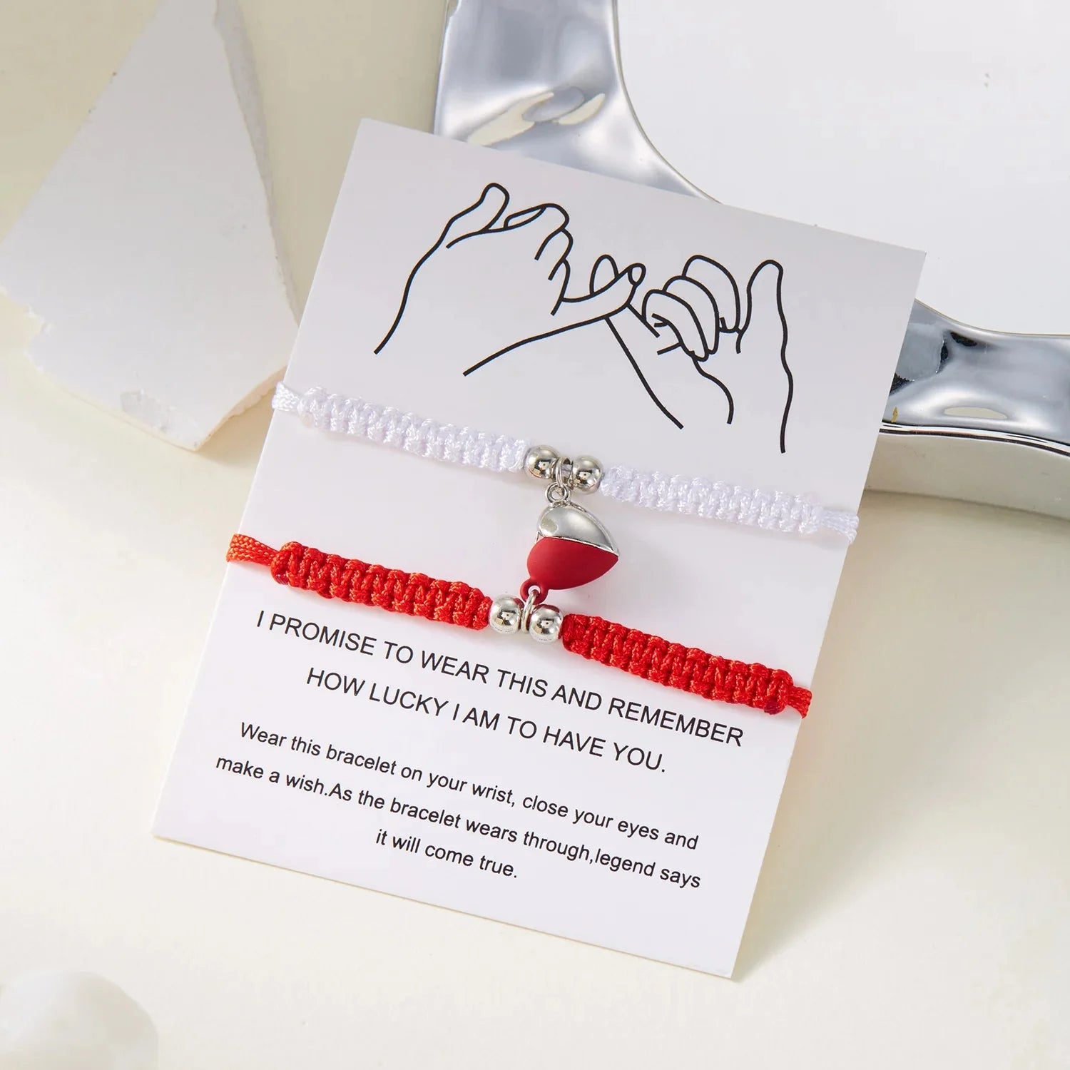 Pulseras para Parejas de Amigos Gourmette Románticas