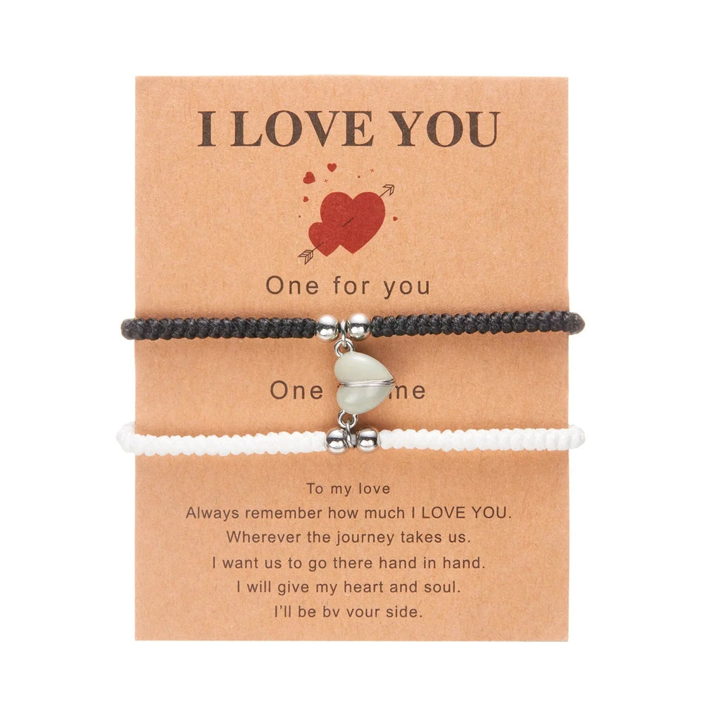 Pulseras para Parejas de Amigos Gourmette Románticas