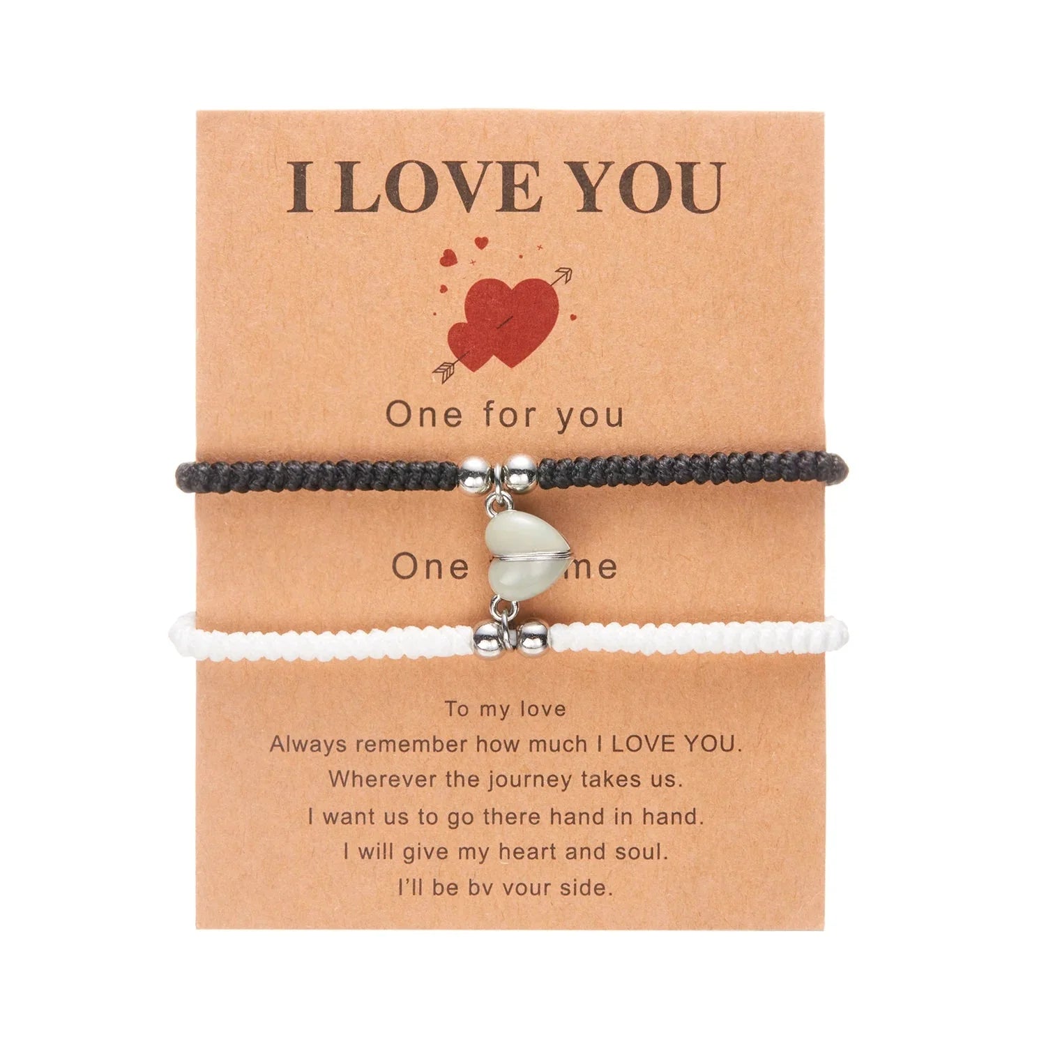 Pulseras para Parejas de Amigos Gourmette Románticas