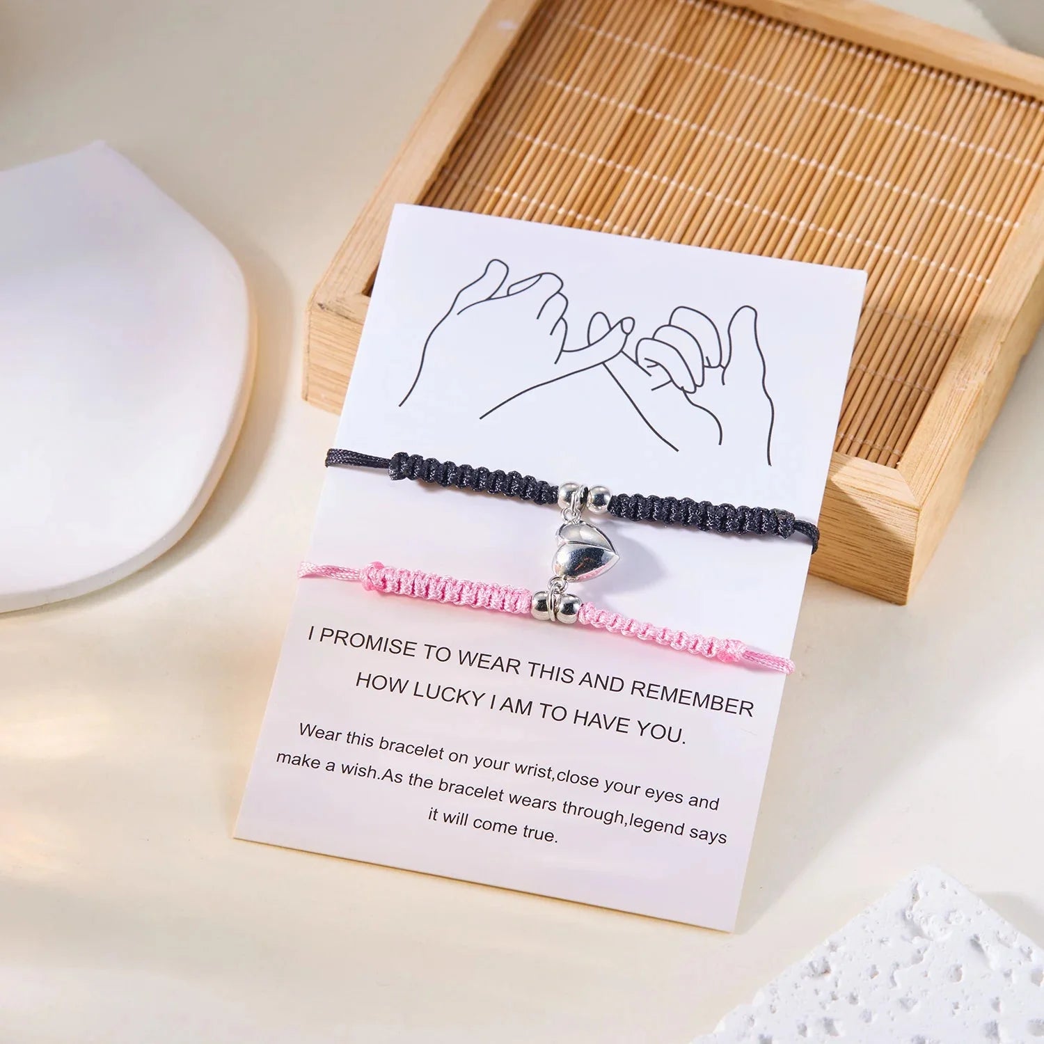 Pulseras para Parejas de Amigos Gourmette Románticas