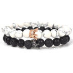 Pulseras para Parejas Gourmette Corona Rey & Reina