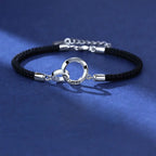 Pulseras para Parejas Románticas de Esclava con Anillos para hombre
