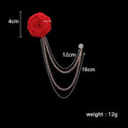 Broche de Traje Flor de Rosa