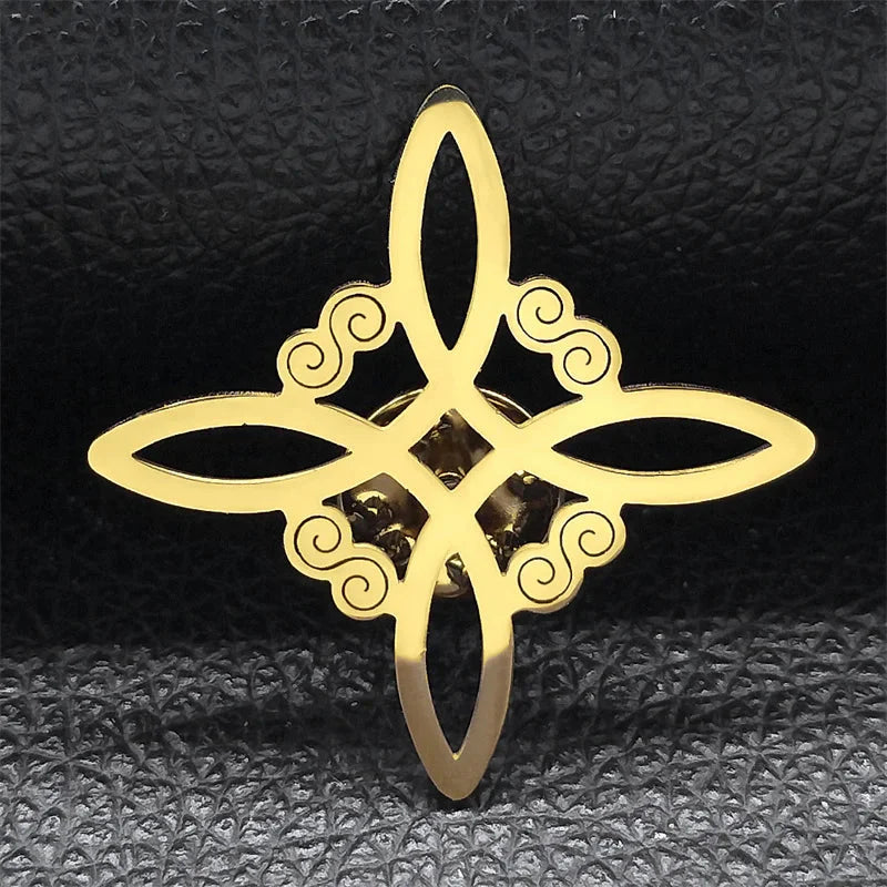 Broche de Protección Nudo de Bruja Wicca