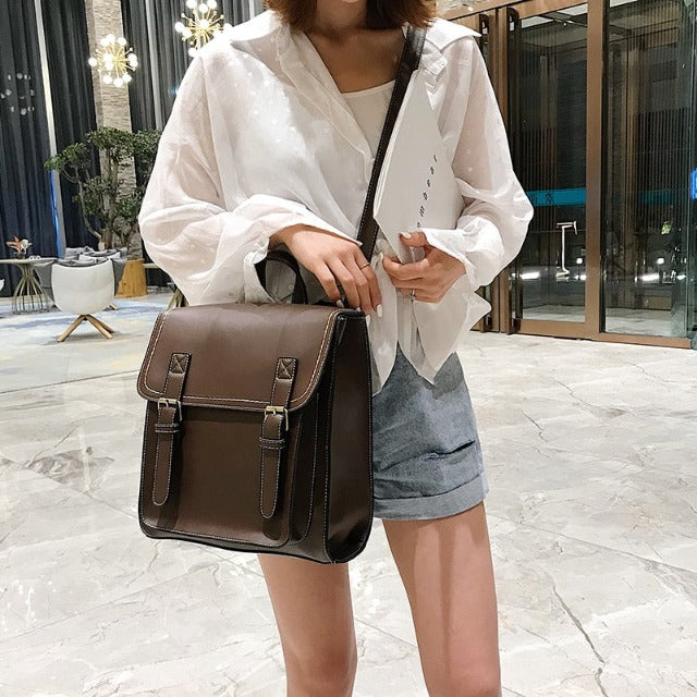 Bolso de Cuero para Mujer Marrón