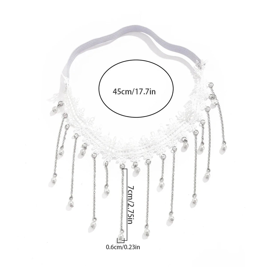 Cadena Blanca para Muslo - Joya para Muslo Cuerpo Muslo Mujer Pierna