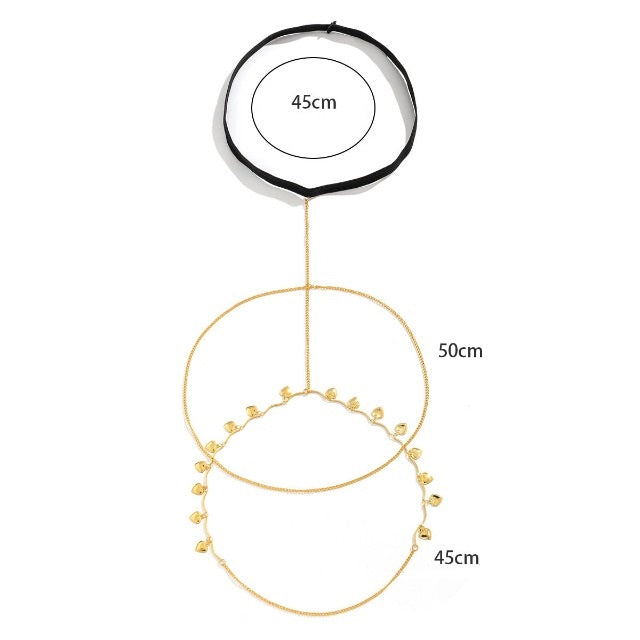 Cadena de muslo Oro & Plata para Mujer