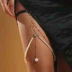 Cadena de Muslo con Perlas - Joya para Muslo Cuerpo Pierna Mujer