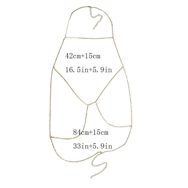 Cadena de Escote para Mujer Collar de Pecho