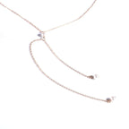 Collar de Cadena de Espalda con Perlas para Mujer