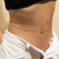 Cinturón de Cadera - Joya para Cintura y Vientre Mujer plata