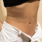 Cinturón de Cadera - Joya para Cintura y Vientre Mujer plata