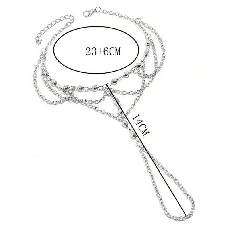 Cadena de Tobillo con Perlas Blancas - Joya de Tobillo para Mujer