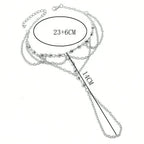 Cadena de Tobillo con Perlas Blancas - Joya de Tobillo para Mujer