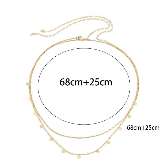 Cadena de Vientre para Mujer Oro & Plata