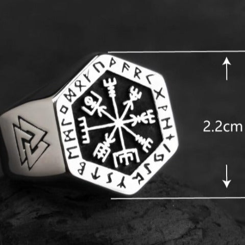 Chevalièr Viking Anillo de Plata para Hombre
