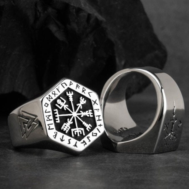 Chevalièr Viking Anillo de Plata para Hombre