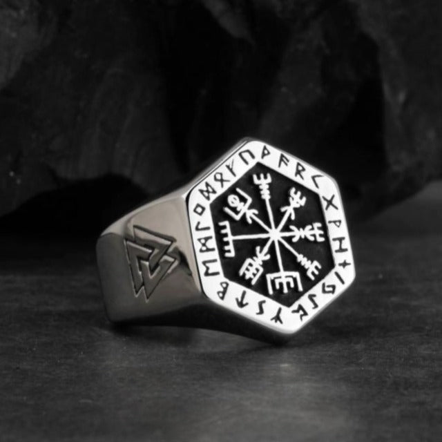 Chevalièr Viking Anillo de Plata para Hombre