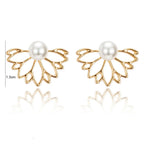 Aretes de Flor de Loto para Mujer