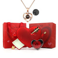 Cofre Amor Eterno con Rosa y Collar