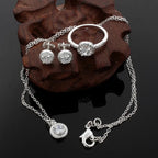 Juego de 3 Joyas de Zircones de Plata