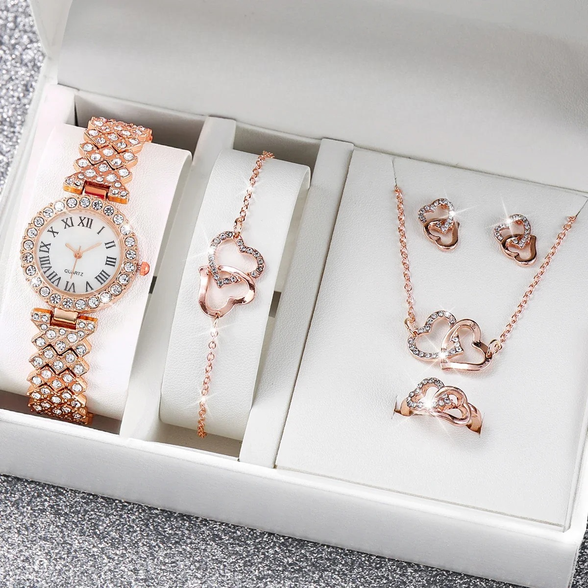 Estuche de 5 Joyas Corazón