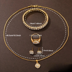 Estuche de 5 Joyas con Estrás
