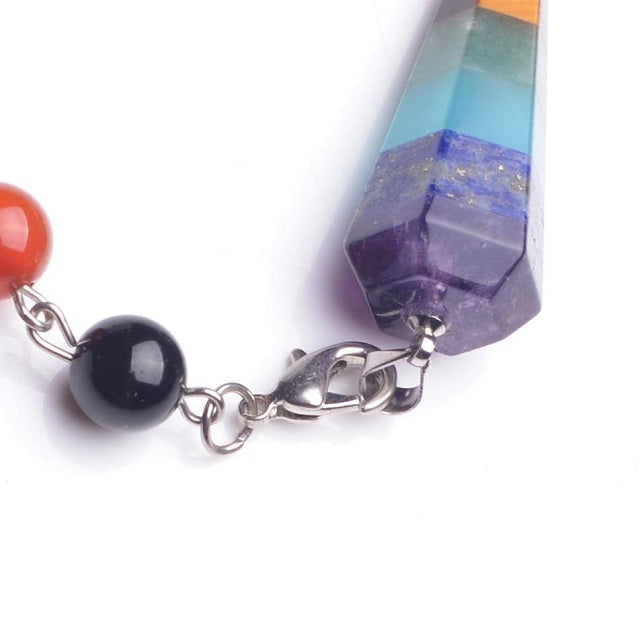 Collar 7 Chakras con Piedra Natural
