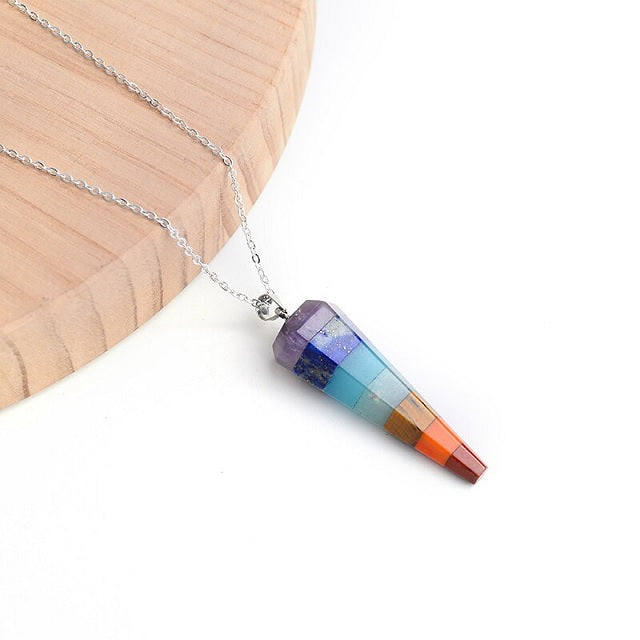 Collar 7 Chakras con Piedra Natural