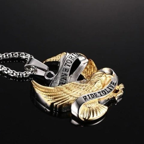 Collar Águila Motociclista