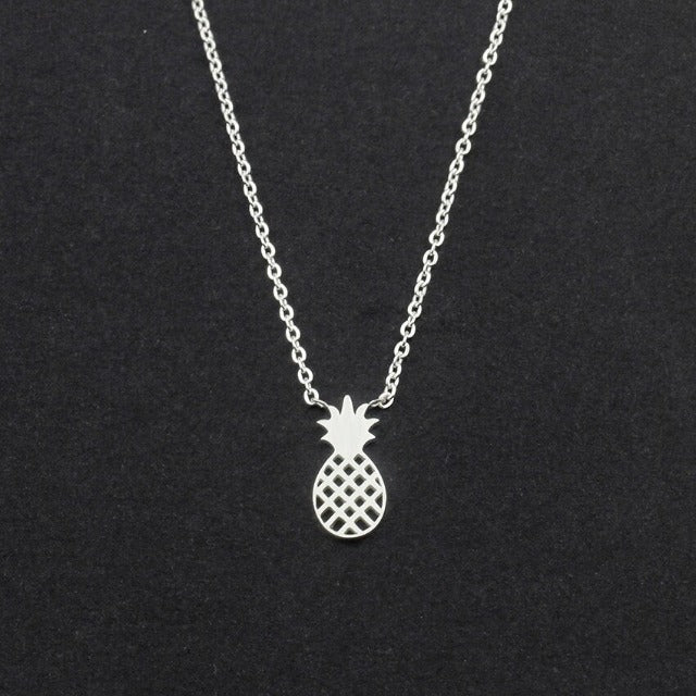 Collar Piña Oro & Plata para Mujer plata