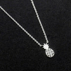 Collar Piña Oro & Plata para Mujer plata