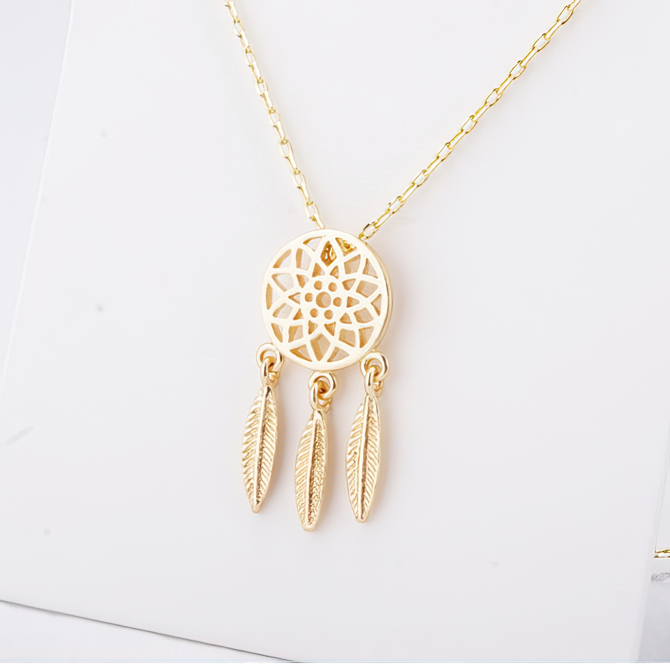 Collar Atrapasueños de oro